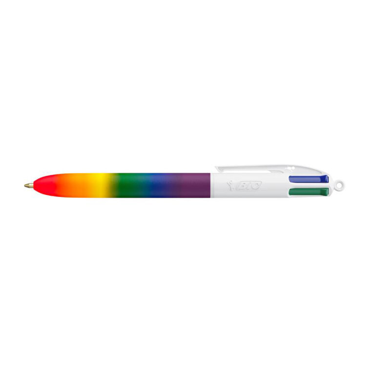 Stylo bille personnalisé BIC® - 4 Couleurs Rainbow | pandacola