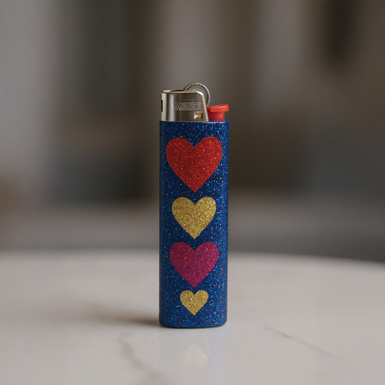 Briquet personnalisé paillettes BIC® - Fireflamme | pandacola
