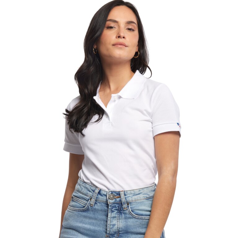Polo personnalisable femme en coton bio 220 gr/m² les Filosophes® - Beauvoir | pandacola - 2