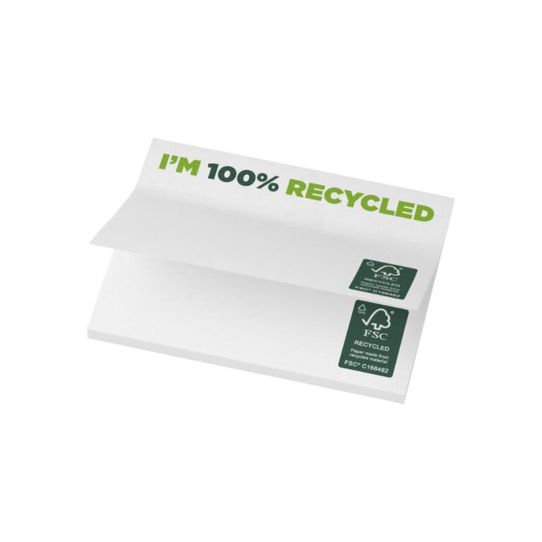 Mémos personnalisable rectangle 7,5 x 10 cm avec 25, 50 ou 100 feuilles - Ekri Recyclé | pandacola - 1